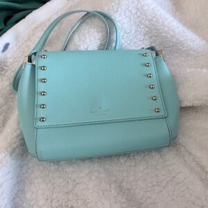 Kate Spade Aqua Studded Shoulder Bag